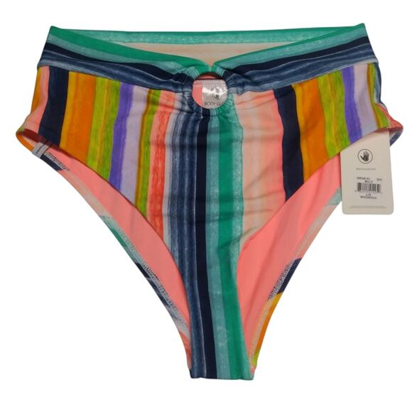 Body Glove Women's High Waisted Swimsuit Bottom Woodstock Pattern Size L - Picture 2 of 8